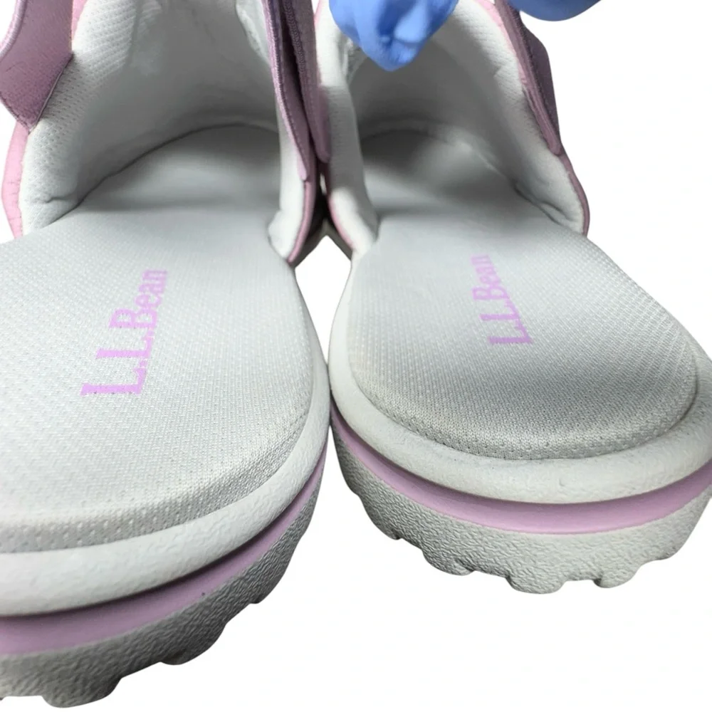 L.L. Bean Big Kids Airlight Mauve Berry Slingback Slippers Size 3-4